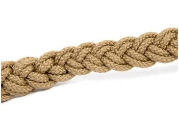 Image of Cynology War Labs Hand Braided 1 Foot Leash with Kong Frog Connector, Coyote