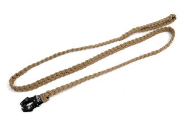 Image of Cynology War Labs Hand Braided 6 Foot Leash w/Kong Frog Connector and Hand Loop, Coyote