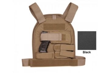 Image of US Palm Defender - Large with 2 Soft IIIa Armor Panel - Handgun, Black, LH 728028140422