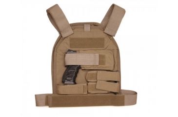 Image of US Palm Defender - Large with 2 Soft IIIa Armor Panel - Handgun, Coyote, LH 728028140415