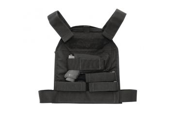 Image of US Palm Handgun Defender Soft Armor Plate Carrier With Two Level IIIA Soft Armor Panels Large/Standard 10x12.5 Inch Panel Right Hand Black