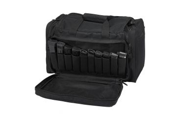 Image of US Peacekeeper Large Range Bag Ripstop Nylon/Rugged Water-Resistant 600 Denier Polyester, Black, 18in x 10in x 10.5in, NSN NO, P22215