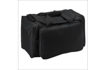 Image of US Peacekeeper Large Range Bag Ripstop Nylon/Rugged Water-Resistant 600 Denier Polyester, Black, 18in x 10in x 10.5in, NSN NO, P22215