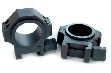 Image of US Tactical Systems Steel 30mm Scope Rings with 1 in. Inserts, Matte Black 660-XDA