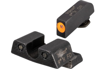 Image of USED EDEMO Trijicon Heavy Duty Night Sights Orange Front Outline For Glock 42, EDEMO3, EDEMO1, Condition Fair, Installed/Mounted