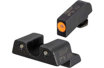 Image of USED EDEMO Trijicon Heavy Duty Night Sights Orange Front Outline For Glock 42, EDEMO6, EDEMO1, Condition Fair, Scratches