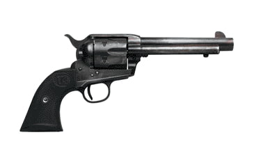 Image of US Firearms Gunslinger Revolver, .38-40 Winchester, 5.5in barrel, antique patina finish steel frame, hard rubber grip, revolving chamber, blade front, square notch rear, 6 round cylinder, USFGR.3840WR5.51FRRMPG