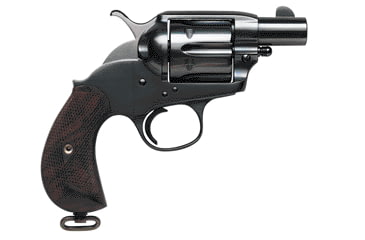 Image of US Firearms Snubnose Revolver, .32-20 Winchester, 2in barrel, blued finish steel frame, two-piece checkered walnut grip, revolving chamber, blade front, square notch rear, 6 round cylinder, USFSNB.3220WR21FRRMPG