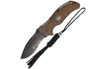Image of USMC 5 inch Marine Folder 4Mm Blk Se, Brown Knife USMA1020BTCS