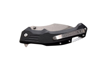 Image of USMC Drop Point Spring Assisted Knife w/Pocket Clip, 3.5 in, 3Cr13 Stainless Steel Stainless Steel, Black, M-A1065BK