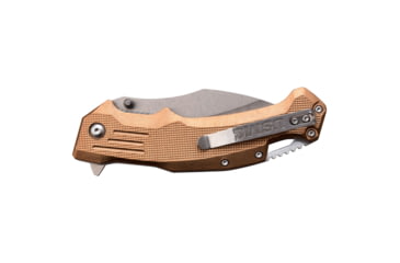 Image of USMC Drop Point Spring Assisted Knife w/Pocket Clip, 3.5 in, 3Cr13 Stainless Steel Stainless Steel, Tan, M-A1065TN