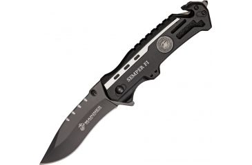 Image of USMC Marine Rescue A/O, Plain edge, Black Finish USMA1002DP