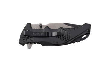 Image of USMC Tanto Spring Assisted Knife w/Pocket Clip, 3.5 in, 3Cr13 Stainless Steel Stainless Steel, Black, M-A1058BK