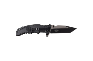 Image of USMC Tanto Spring Assisted Knife w/Pocket Clip, 3.5 in, 3Cr13 Stainless Steel Stainless Steel, Black, M-A1058BK