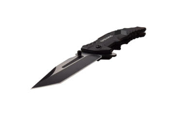 Image of USMC Tanto Spring Assisted Knife w/Pocket Clip, 3.5 in, 3Cr13 Stainless Steel Stainless Steel, Black, M-A1058BK