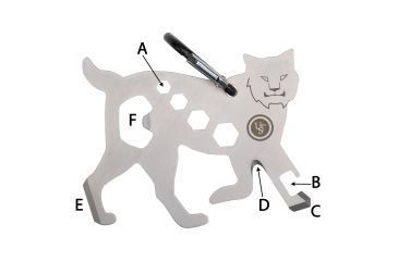 Image of UST Bobcat Tool A Long Multi-Tool, Titanium 20-12210