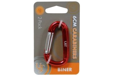 Image of UST Carabiner 2-pk, PDQ 12-ct, Assorted, 6cm 20-02112-PDQ12