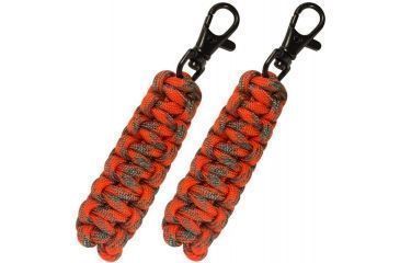 Image of UST ParaTinder Zipper Pull 2-pk, Orange/Gray 20-02986