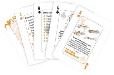 Image of UST Survival Tips Playing Cards with Knot Tips, White 20-02700-08