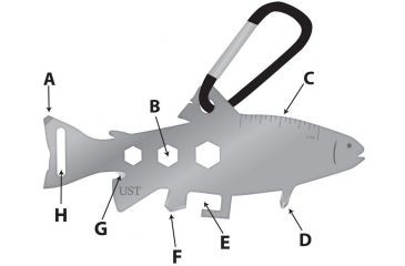 Image of UST Tool A Long, Trout, Silver 20-12096