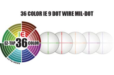 Image of UTG 30mm 6-24X56 36 Color/IE Scope, SWAT AO, Etched Mil-dot, EZ-TAP, RG2W3224 Rings