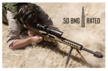 Image of UTG Pro P.O.I Picatinny Riflescope Rings, 34 mm, High Profile, Black, RWU013420