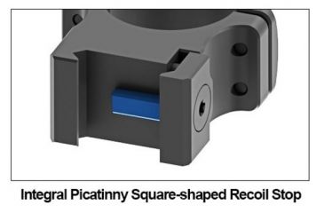 Image of UTG PRO 34mm/2PCs High Profile P.O.I Picatinny Rings, Black, RWU013420
