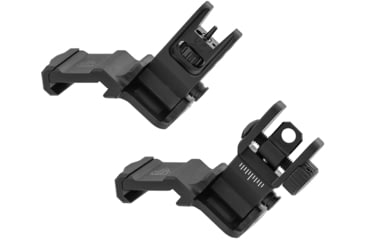 Image of UTG Pro ACCU-SYNC Offset Deployable Front Sight, Black + ACCU-SYNC Offset Deployable Rear Sight, Black