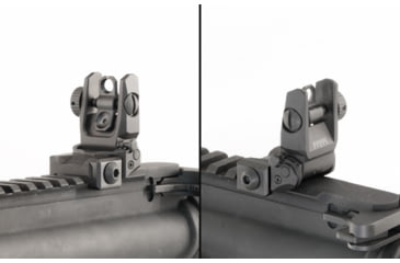 Image of UTG Pro AR Flip-up Rear Sight, Picatinny, Black, TLURS55