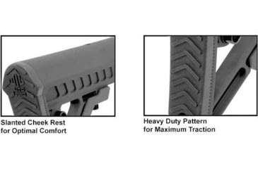 Image of UTG Pro AR15 Ops Ready S2 Mil-spec Stock Only, Black, RBUS2BMS