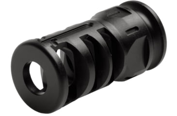 Image of UTG Pro AR15 Stubby Muzzle Brake, 9mm, 1/2X28in Three Chamber Muzzle Brake, Black, TLUMD03