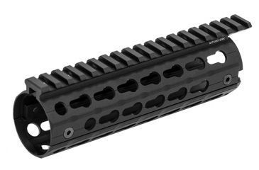 Image of Leapers AR15 Super Slim Keymod Drop-in Carbine Length Rail, Black, MTU001SSK, EDEMO1