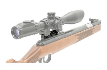 Image of UTG Pro Gen2 Dovetail to Picatinny/ Weaver Mount Adaptor, Black MNT-PMTOWL-A