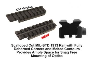 Image of UTG Pro Gen2 Dovetail to Picatinny/ Weaver Mount Adaptor, Black MNT-PMTOWL-A