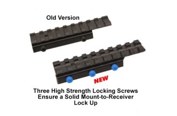 Image of UTG Pro Gen2 Dovetail to Picatinny/ Weaver Mount Adaptor, Black MNT-PMTOWL-A