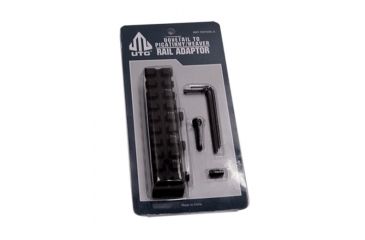 Image of UTG Pro Gen2 Dovetail to Picatinny/ Weaver Mount Adaptor, Black MNT-PMTOWL-A