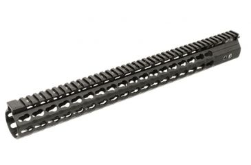 Image of USED Leapers Keymod Compat. M and P10 17 in Super Slim Free Float Rail Handguard, Black MTU038SSKC, EDEMO3, Used, Condition Like New, Inspect and Rebox
