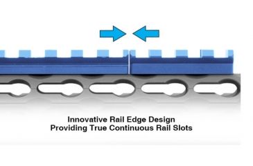 Image of EDEMO Leapers Keymod Compat. M and P10 17 in Super Slim Free Float Rail Handguard, Black MTU038SSKC, EDEMO3