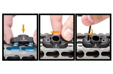 Image of UTG Pro Keymod Compatible Standard QD Sling Swivel Adaptor, Black TLUSW002
