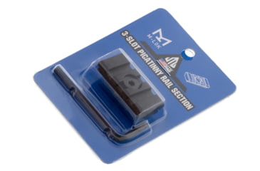 Image of UTG Pro M-LOK 3-Slot Picatinny Rail Section, Black, MTURS10S