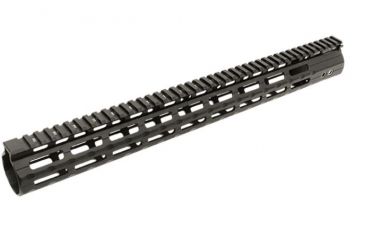 Image of UTG Pro M-LOK M and P10 17 in Super Slim Free Float Handguard, Black MTU038SSMC, EDEMO6