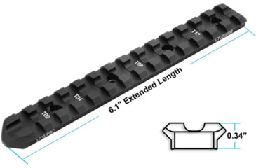 Image of UTG Pro Model 870 Picatinny Rail Mount, Black, MTU028SG