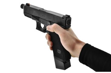 Image of Leapers UTG Pro +5 Base Pad, Glock 17/34, Matte Anodize, Black, PUBGL51-5RD