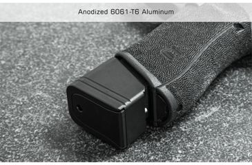 Image of Leapers UTG Pro +5 Base Pad, Glock 17/34, Matte Anodize, Black, PUBGL51-5RD