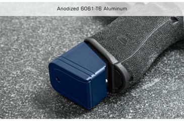 Image of Leapers UTG Pro +5 Base Pad, Glock 17/34, Matte Anodize, Blue, PUBGL51B-5RD
