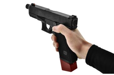 Image of Leapers UTG Pro +5 Base Pad, Glock 17/34, Matte Anodize, Red, PUBGL51R-5RD