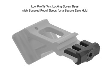 Image of Leapers UTG Pro Super Slim RMR 45 Degree Angle Mount, Picatinny, Black, MT-RMR45
