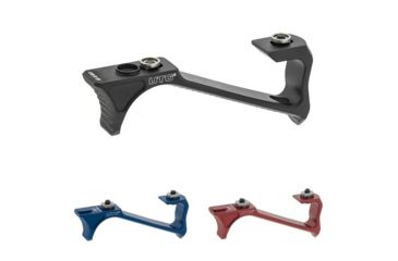Image of UTG Pro UTG Ultra Slim Angled Foregrip, Black, Blue, Red