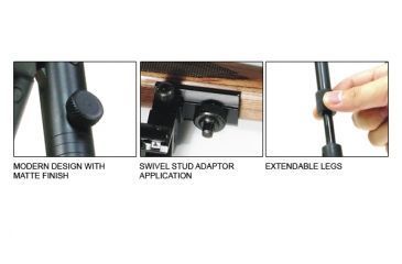 Image of Leapers UTG Shooters Bipod w/ Foldable Legs