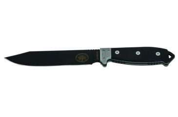 Image of Utica UTK Series 7in Bowie Fixed Knife with Sheath, 12.8in, Black/Gray, 11-UTKB6